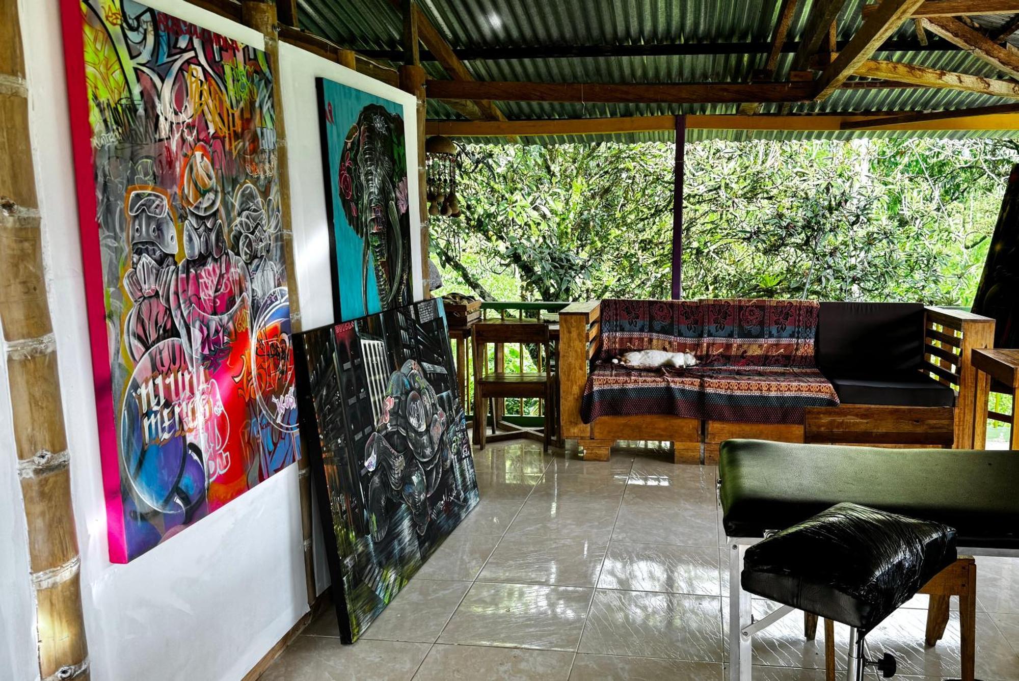 Hotel Ayahuasca Casa Artistica Jardín Exterior foto