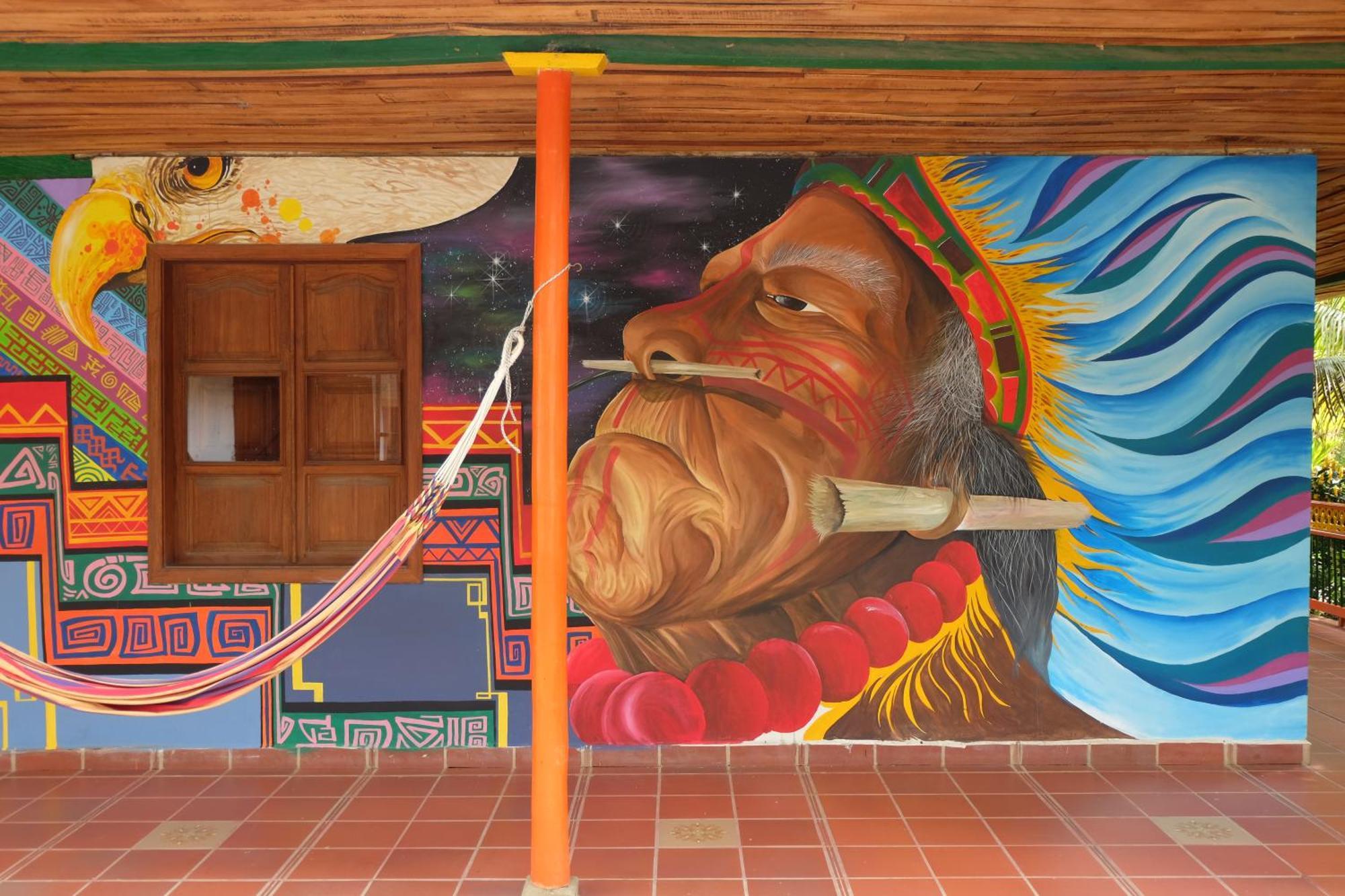 Hotel Ayahuasca Casa Artistica Jardín Exterior foto